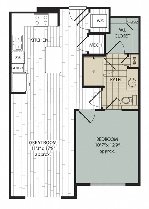 A4 Floor Plan at Arise Riverside, Austin